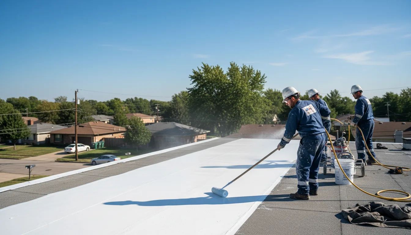 Commercial roof coating in New Windsor, IL near me